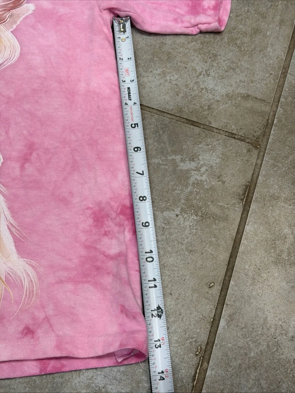 Girls The Mountain Pink Summer Unicorn Tie Dye T-Shirt Size Large